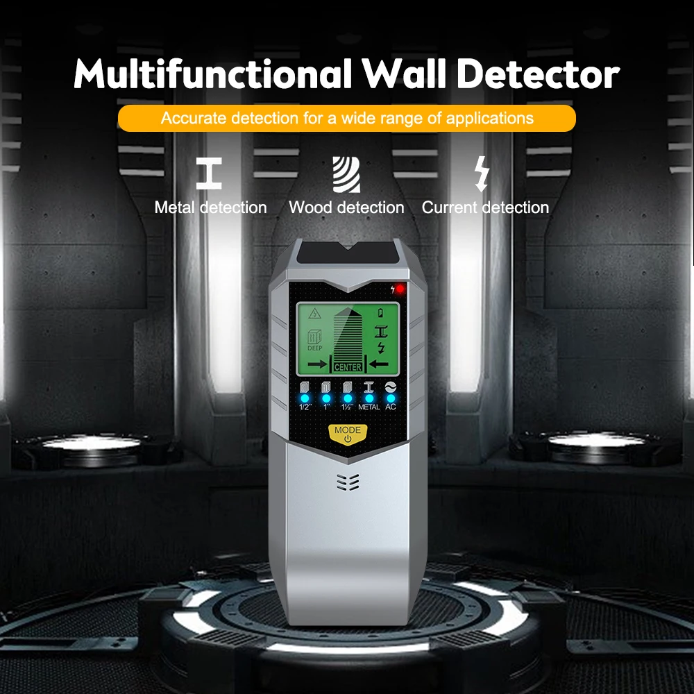 Multifunctional 5 In 1 Electronic Wall Detector Finders Handheld Metal Detector Stud Wood Finder Electronic Measuring Instrument