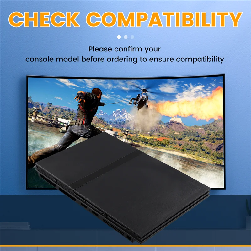 Carcasa adecuada para consola PS2 serie 70000 con juego de tornillos