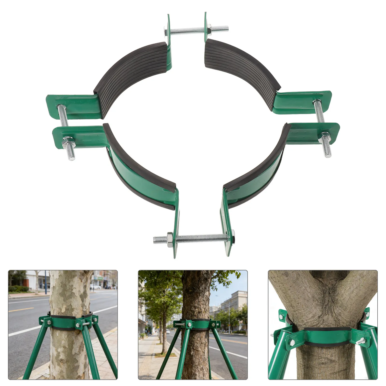 Tree Support Bracket Set – Metal Wind-Resistant Sapling Stabilizer for Outdoor Landscaping, 15–20 cm Diameter
