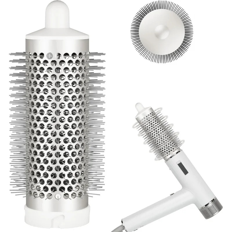 

Round Volumizing Hot Air Brush Attachment, Hair Dryer Styling Accessory, Adds Volume & Smooth Curls for All Hair Types