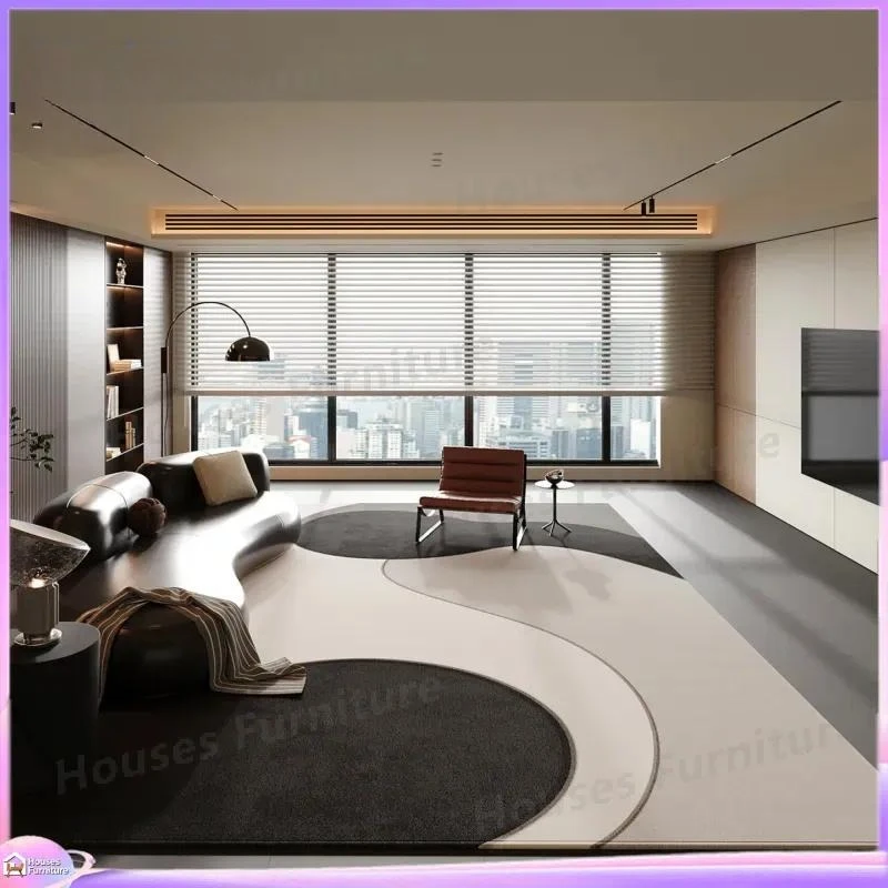 New living room carpet, high-grade light luxury sofa floor mat, leave-in coffee table cushion, thickened waterproof, simple