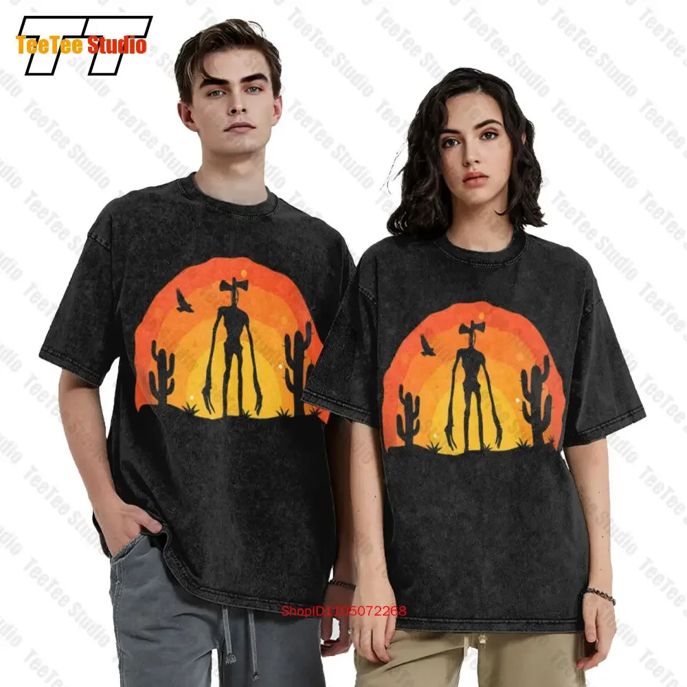 Siren Head Costume For Boys Desert Saguaro Plants Vintage Oversized T-Shirt Tee VAUG