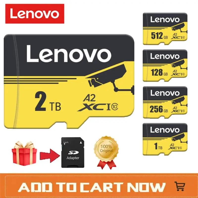 Scheda SD Lenovo Micro TF originale 2TB 512G 256GB 64GB 32GB TF Flash Memory Card registratore di guida Cam ad alta velocità cartao De Memória