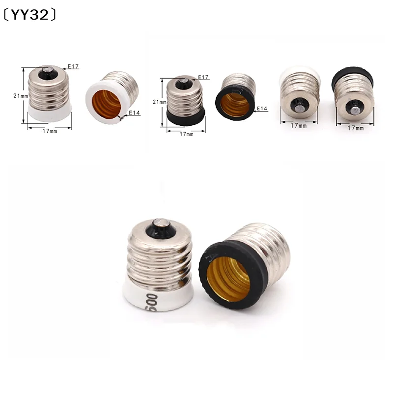 E17 To European E14 Candelabra Base Socket LED Light Bulb Lamp Adapter Holder〔YY32〕