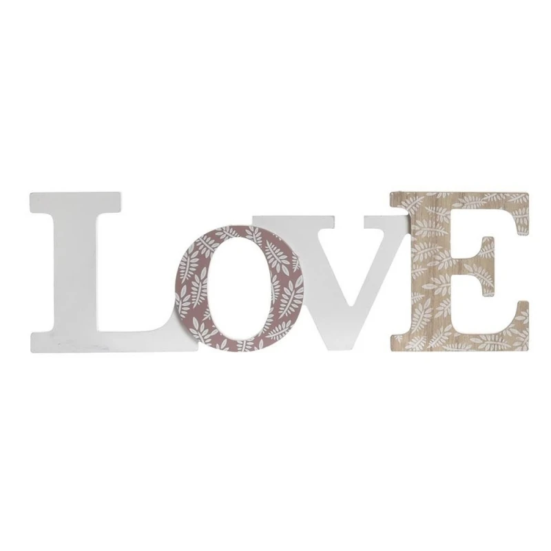 Decorative Accessories Letter Decoration Poster With Hangers Sweet Love Wood 37x2x12 cm (Love ) LOVE196637