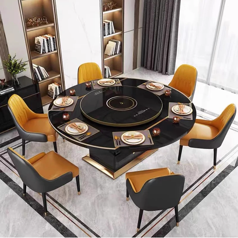 Individual Dining Table Round Dinning Tables Sets Luxury Chairs Living Room Height Adjustment Acrylic Muebles Industrial Coffe