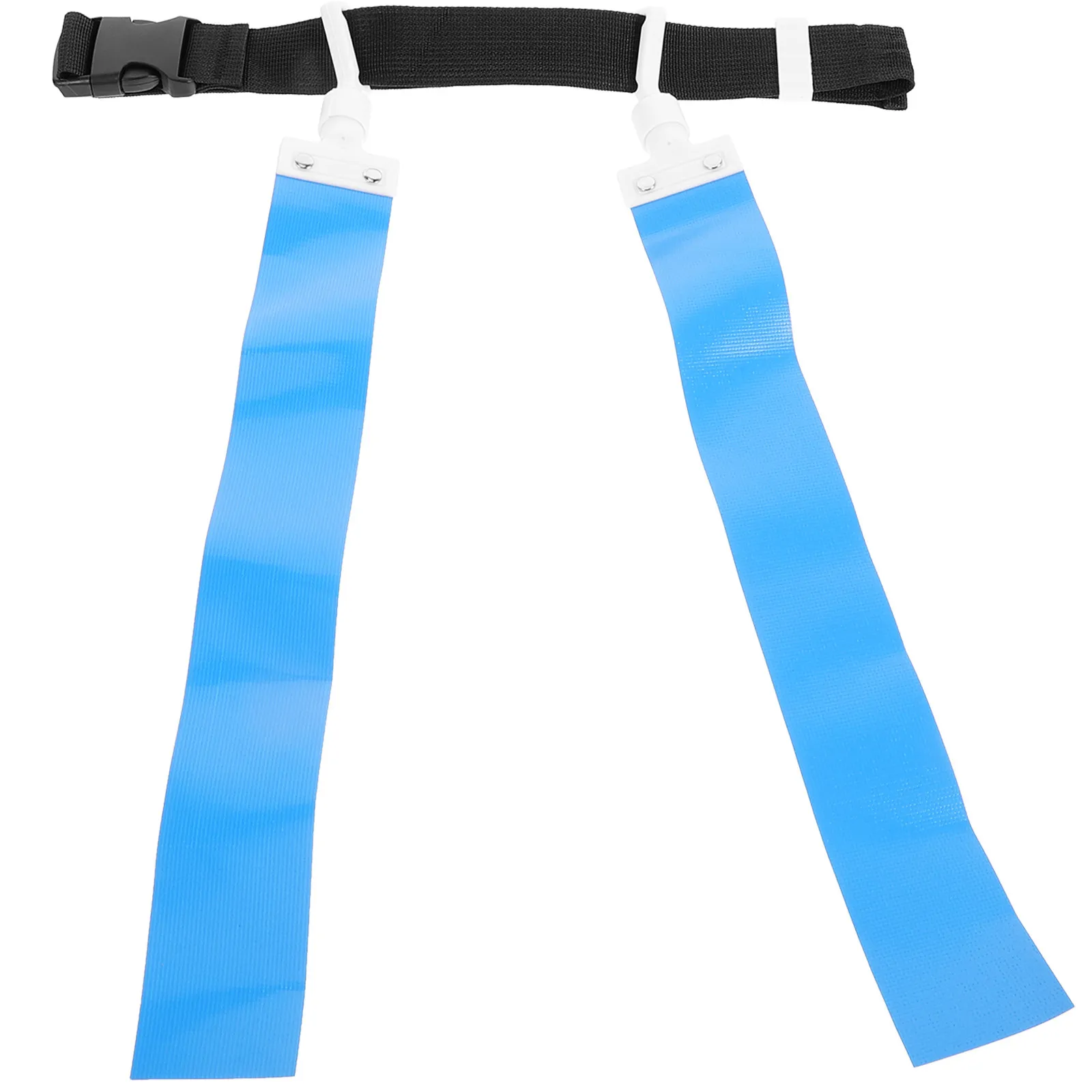 

Football Flag Belt Set Adjustable Moveable Flags PVC Ribbon for Outdoor Football Rugby Game Supplies Rugby Waist Flag