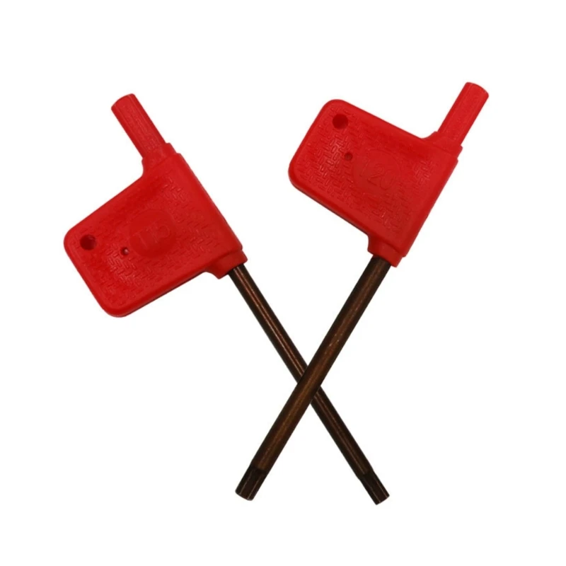 Clé à drapeau rouge en forme prune T5-T6 T7 T8 T9 T10 T15-T20, Torx Standard pour porte-outil tournage, vis