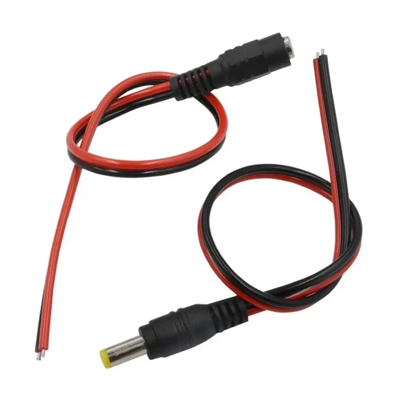 5Pcs 10Pcs 5.5x2.1mm Male Female Plug 12V DC Power Pigtail Cable Jack for CCTV Camera Connector Tail Extension 24V DC Wire image 5