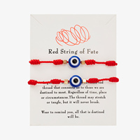 Handmade Braided Lucky 7 Knots Red String Bracelets For Women Men Turkish Blue Evil Eye Bracelet Friendship Couple Jewelry Gifts