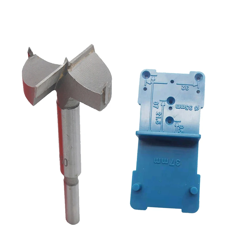 New design 35mm Hinge Drilling Jig Set Concealed Guide Hinge Hole Drilling Locator Woodworking Hole Opener Door Cabinet Tools