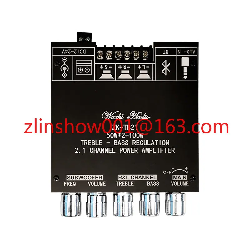 

TB21 50 Вт * 2 + 100 Вт TPA3116D2 2,1-канальный модуль усилителя цифрового динамика, высокие басы, сабвуфер, звуковой модуль, стерео