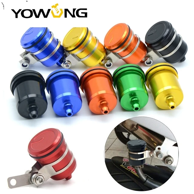 Acessórios universais para moto, reservatório de fluido de freio, tanque de embreagem, copo de fluido de óleo para yamaha mt03 banshee 350 z750 z750r z250 z1000