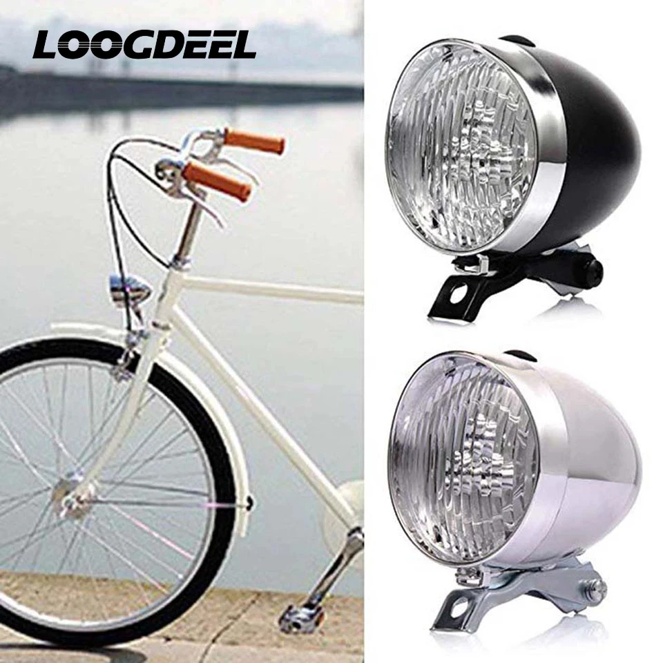 Bicycle Light 3 LED Retro Classic Bike Headlight Bicycle Retro Head Light Front Fog Safety Lamp