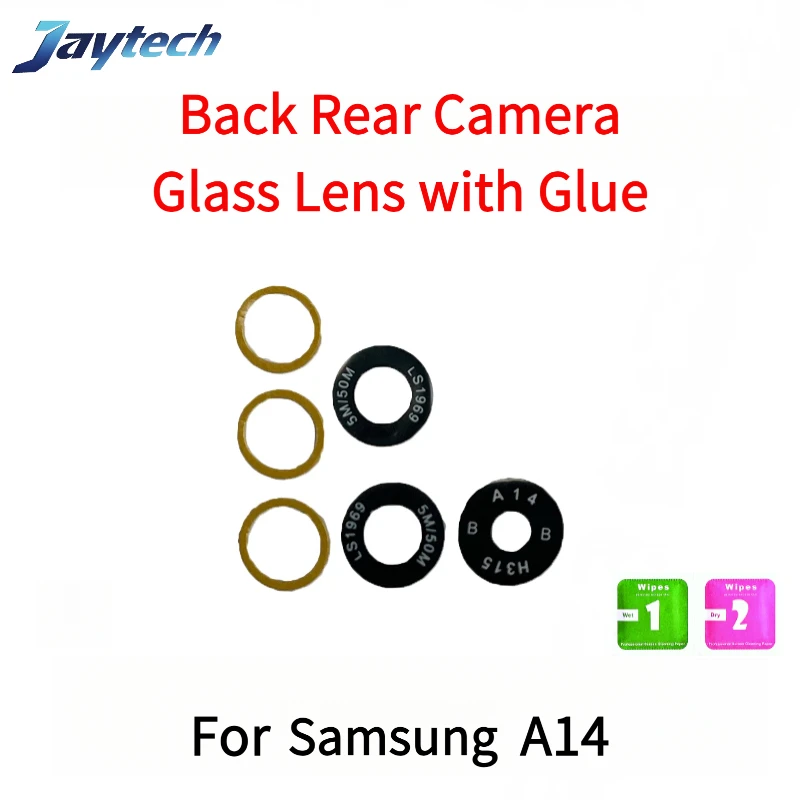 

1PCS Camera Glass For Samsung A10S A11 M11 A13 A14 A15 A20S A21 A21S A22 5G A33 A53 A73 Rear Back Camera Lens Glass+Sticker
