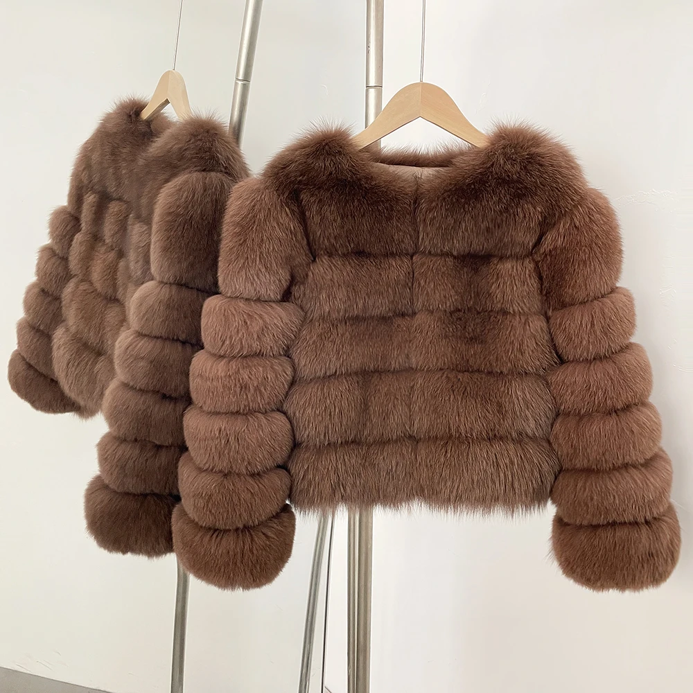 OFTBUY Real Fur Coat Winter Women Luxury Thick Real Raccoon Fur Clothes New Natural Fox Fur Jacket Furry Jackets Female Luxury