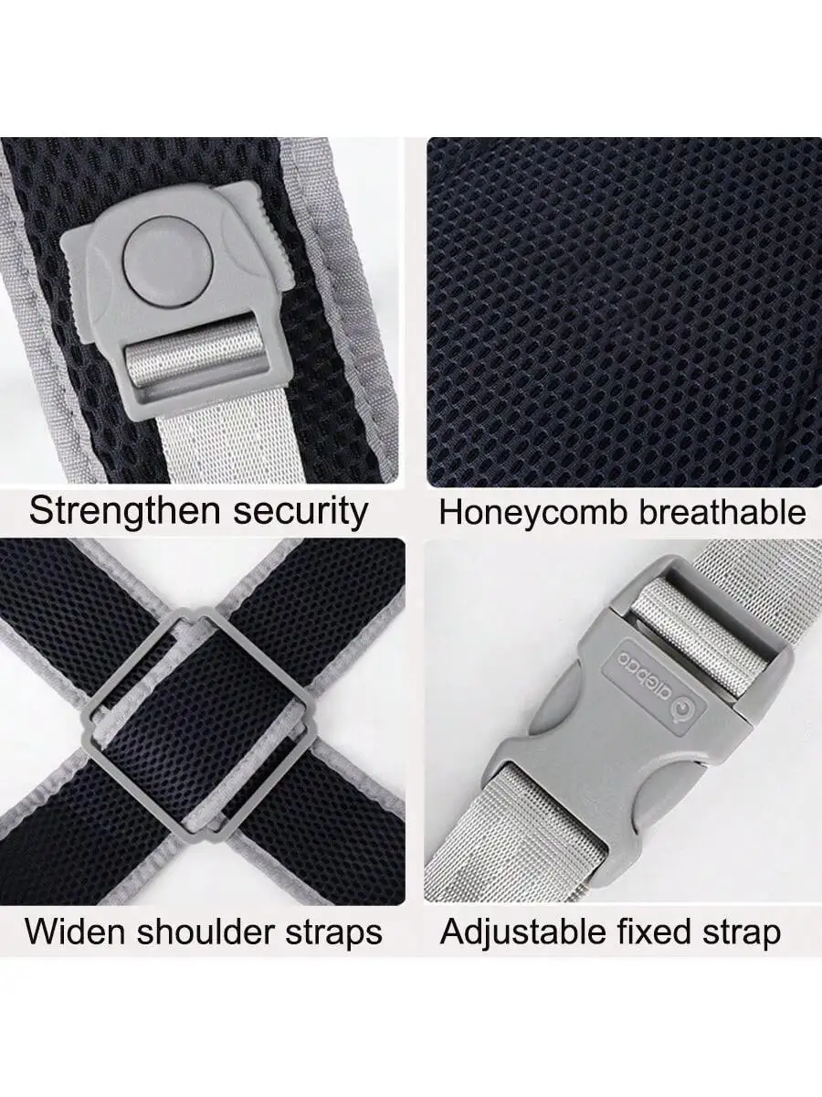 Детская сетчатая переноска, передняя передача - горизонтальная переноска с поддержкой талии, сетчатая конструкция для лучшей воздухопроницаемости, конструкция с перекрестной спинкой, регулируемые лямки, легкая для всех сезонов - многофункциональная передняя и задняя переноска для прогулок, подходит для новорожденных малышей