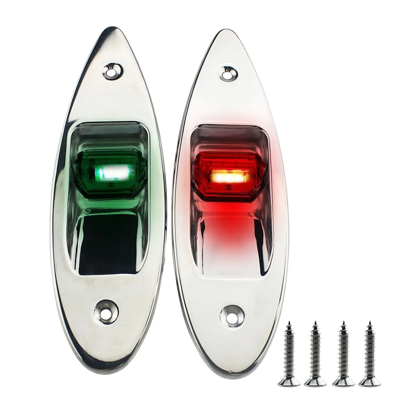 1 Pair LED Lights Marine Universal Navigation Lights Navigation Lights Boat Supplies