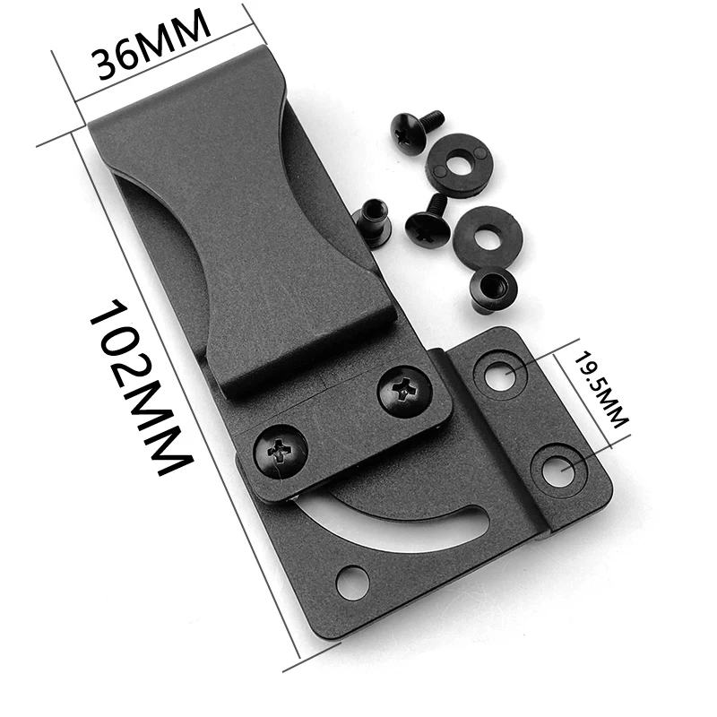 ยี่ห้อใหม่ Universal K Sheath เอวคลิป KYDEX ทํา Scabbard คลิป K Sheath อุปกรณ์เสริมพกพา KYDEX Sheath เครื่องมือพร้อมสกรู