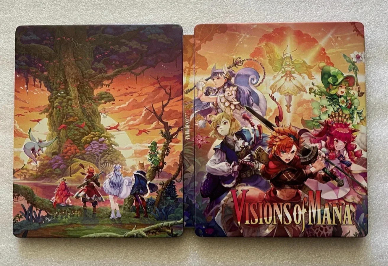 Vision of Mana Custom made G2 Steelbook Case For PS4/PS5/Xbox (Customization,Steel case,Game CD not included)