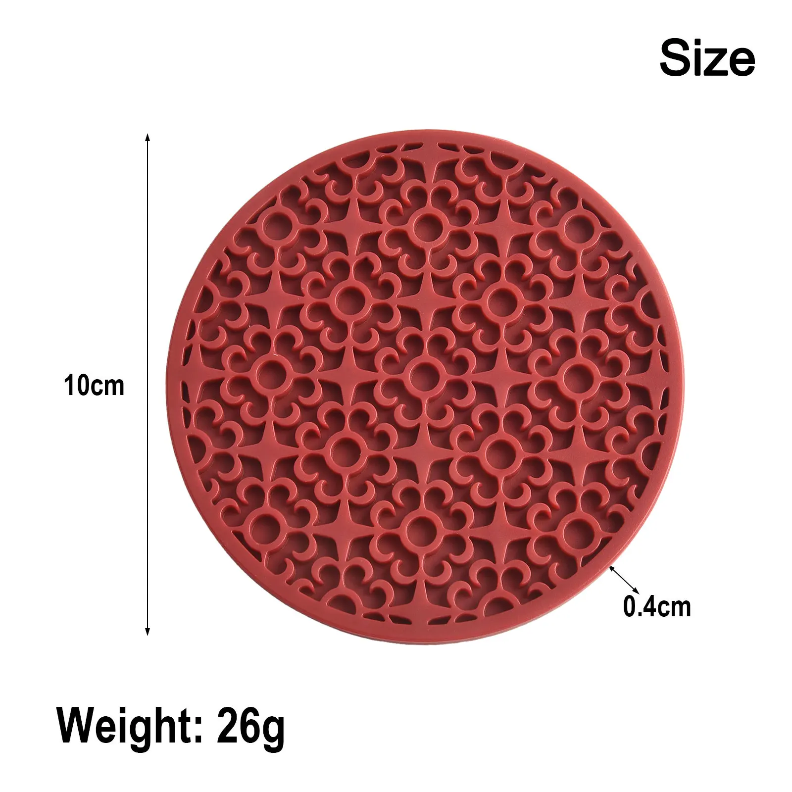 Практичные брендовые новые изысканные подставки высокого качества, новый нескользящий силиконовый коврик, 10 см, 10x10x0,4 см, 8 упаковок подставок