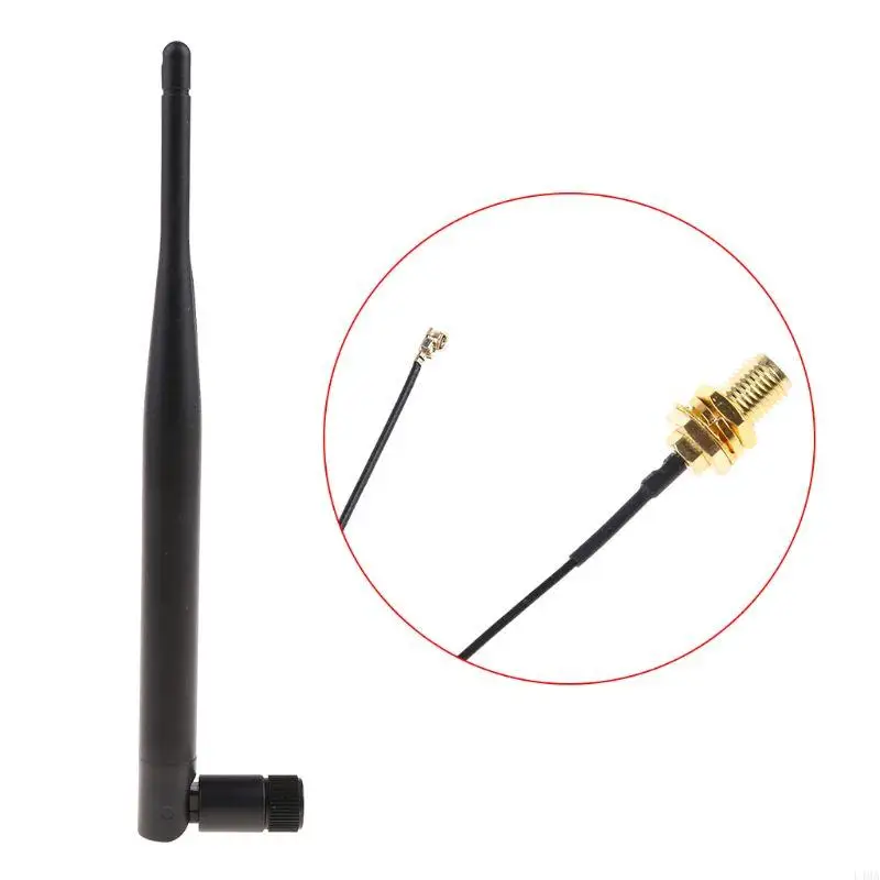 

L4MA RP-SMA Male 868 MHz 5dBi Wireless Antenna Router Antenna+15cm RP SMA Female to I