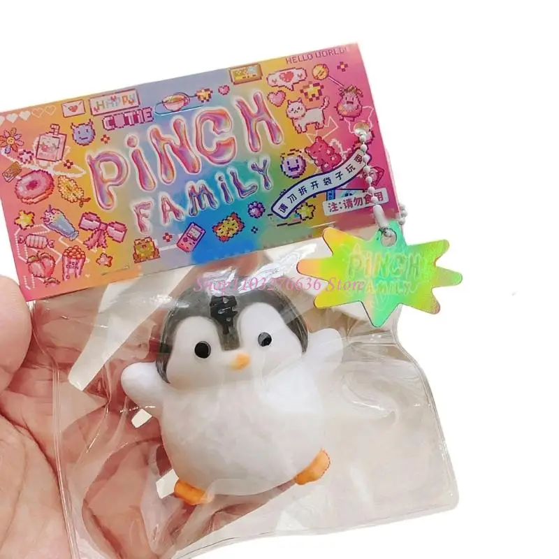 R6FD Funny Squeeze Penguins Toy с медленным восходящим и мягким силиконовым дизайном для снятия стресса затопить игрушку для