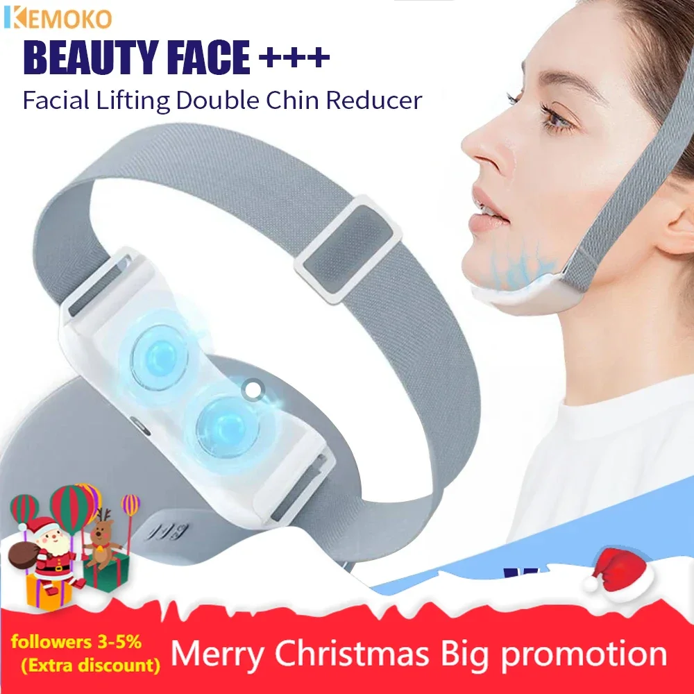 V-Face Massager Double Chin Reducer Face Shape Facial Lifting Care Slimming Microcurrent Skin Double Chin Reduce Tightening