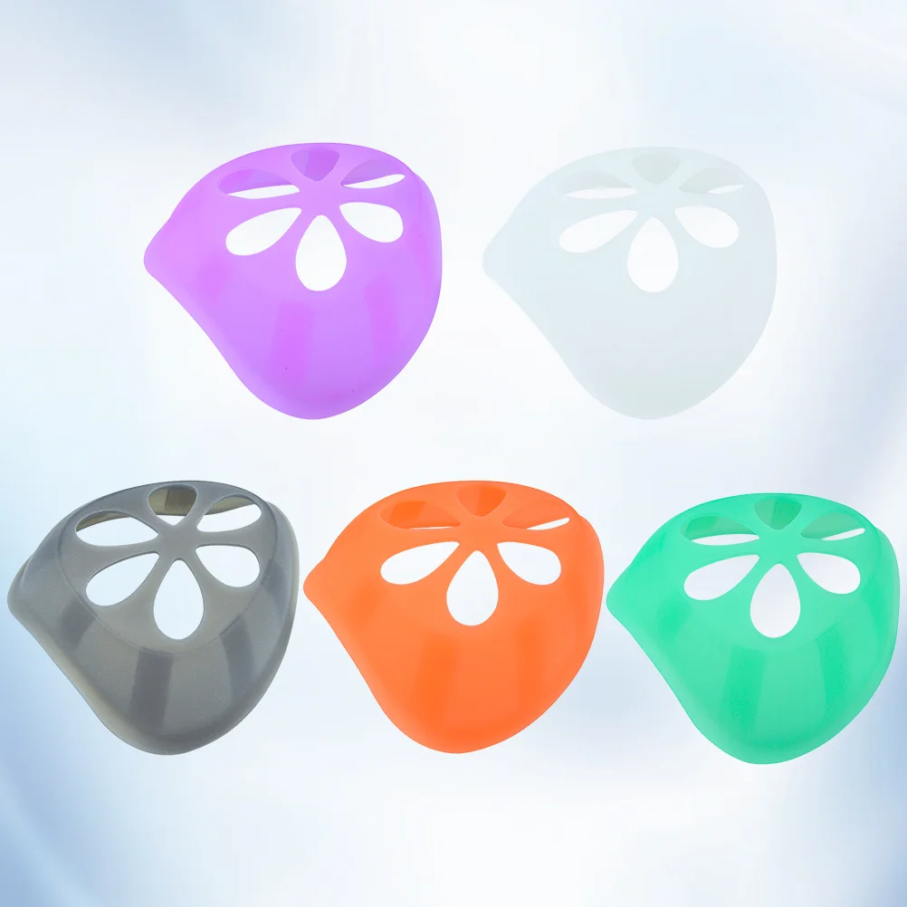 5pcs Silicone Bracket Reusable Support More Breathing Space Avoid Nose Mouth Pressure Mask Inside Pad Mask Stand