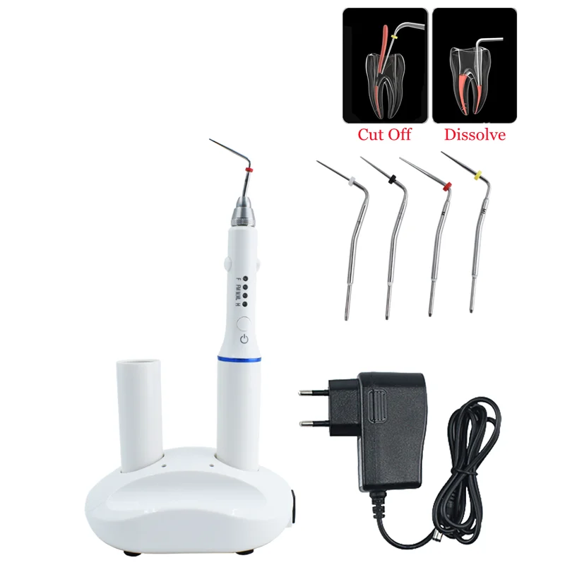 Den tal Gutta Percha Obturation Pen Double Charging with 4  Endo Tips 2s Heating Wireless denti stry Tools