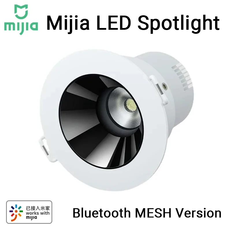 

Mijia LED Spotlight Bluetooth Mesh Version Linkage Control Ra90 Dimmable Indoor Led Ceiling Lamp Smart Home Light Living Room