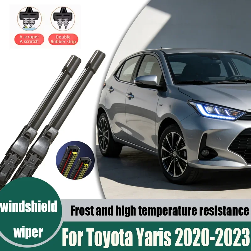 

For Toyota Yaris 2020-2023 2021 2022 Wiper Front & Rear Wiper Blades Windshield Windscreen Window Brushes 24"+16"+12"