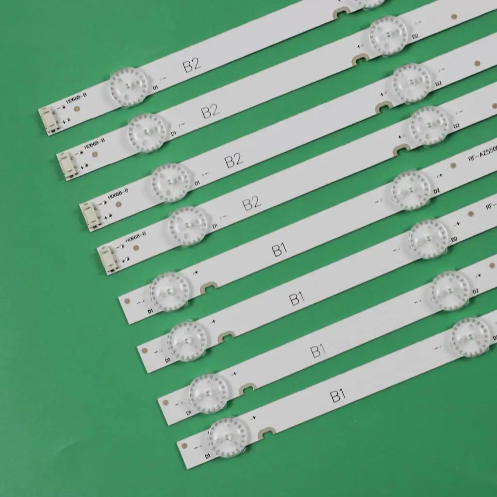 8pcs/set LED strip For 55