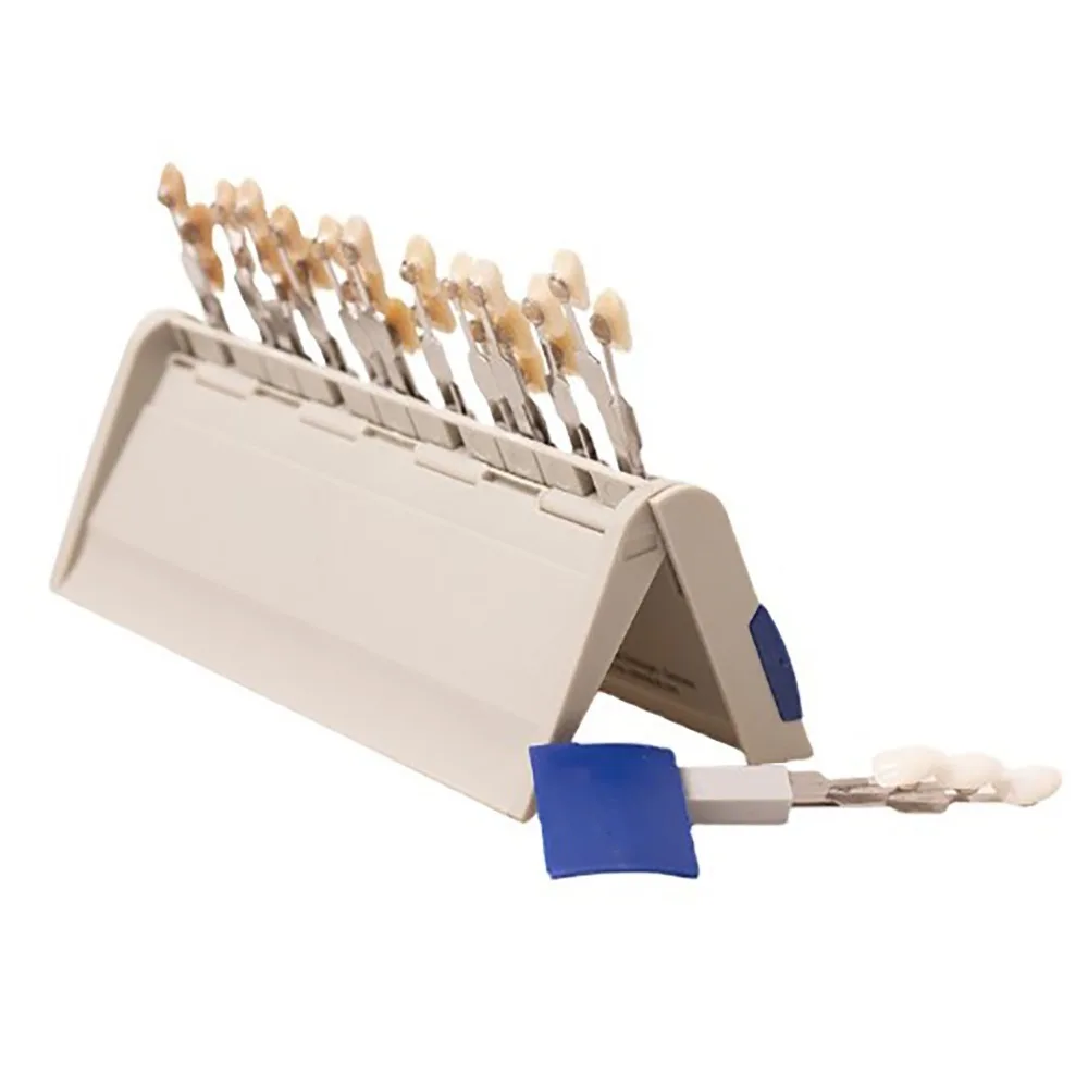 16 Colors Teeth Shade Guide Individually Removable Colorimetric Plate Teeth Whitening Guide 3D Master Vita Tooth