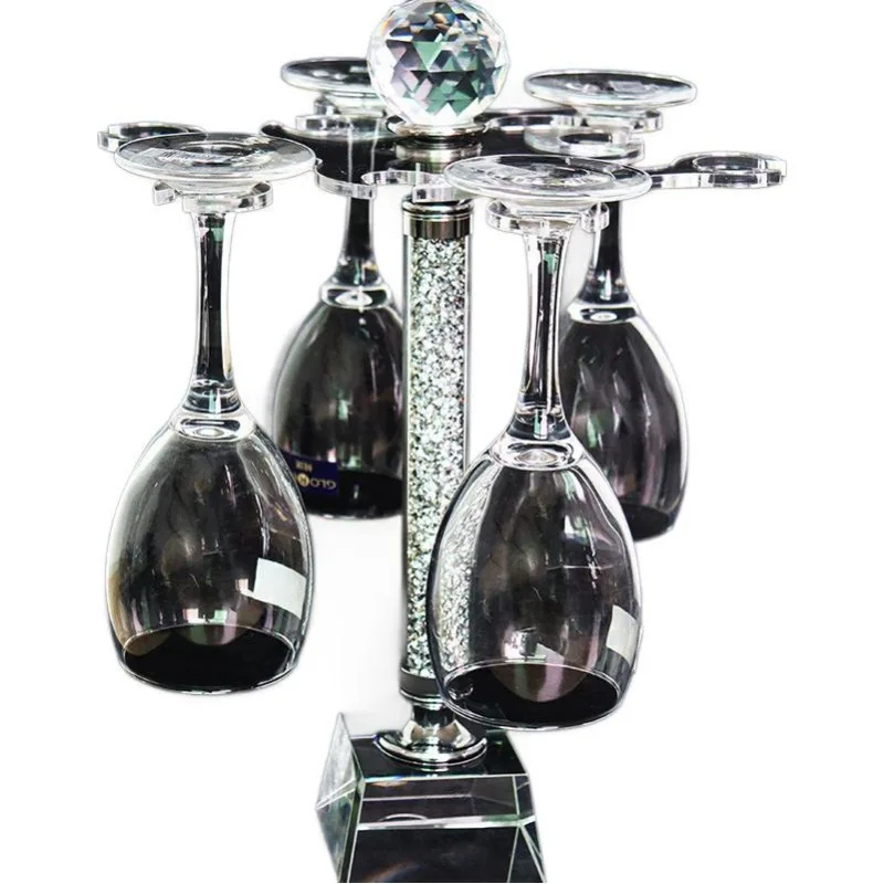 

European-style goblet display rack, glass rack, storage rotating cup holder