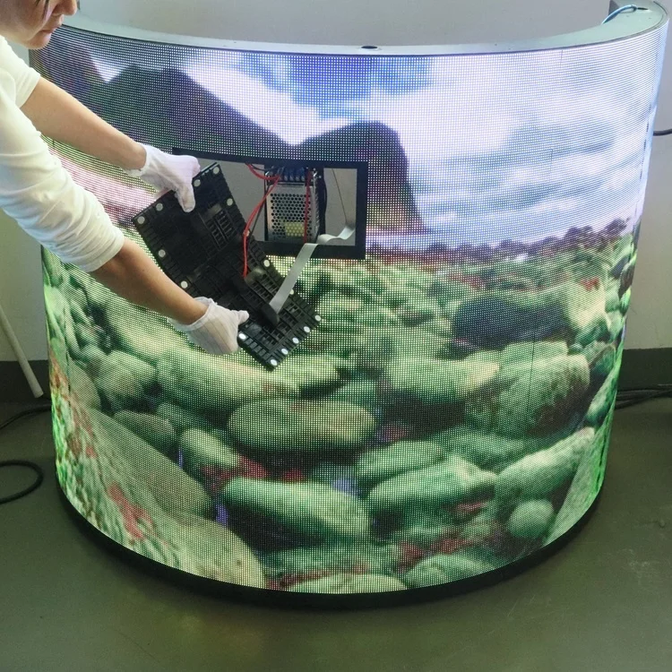 Outdoor Flexible LED Screen Advertising Modular Led Digital Displays Flexible Led Film Screen Display Outdoor Waterproof Panels