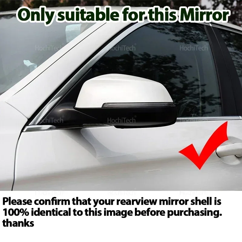 for BMW 5 6 7 Series F10 F11 F07 F06 F12 F13 F01 F02 F03 F04 LCi Carbon Fiber Glossy Black Replacement Side Mirror Covers Cap