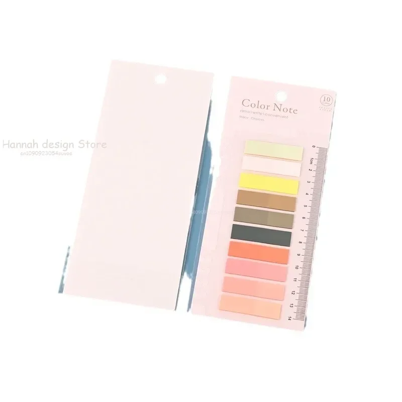 200 Sheets Transparent Sticky Notes Self-Adhesive BookMarkers Posted It Annotation Reading Book Clear Tab Kawaii Cute Stationery