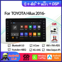 Android 12 Car GPS Navigation Multimedia DVD Player For TOYOTA Hilux 2016 2017 2018 2019 Auto Radio Stereo With RDS BT Wifi