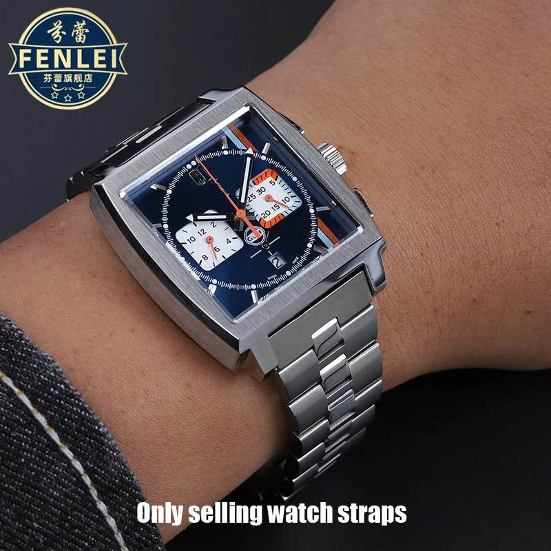 Pulseira de aço inoxidável sólida para homens, pulseira de relógio prateada, pulseira para Tag Heuer, Marrocos, 22mm, 39mm, 39mm, CBL239.BA0644, CBL2113