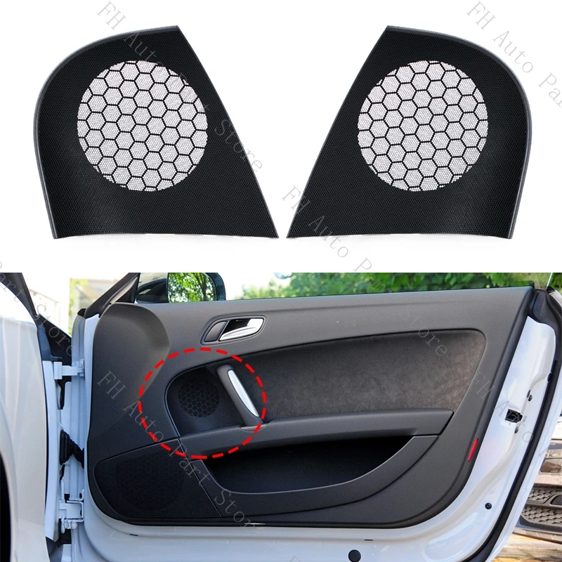 For Audi TT 8J MK2 TTS 2008-2014 Car Front Door Speaker Audio Horn Trim Cover Cap Shell House 8J0035409 8J0035410