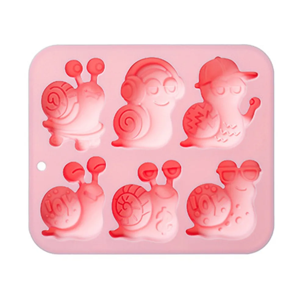 New Snail Shaped Mousse Cake Mold 6 Options Reusable Chocolate Dessert Mold Non-Stick Flexible Baking Mould Baking Tools