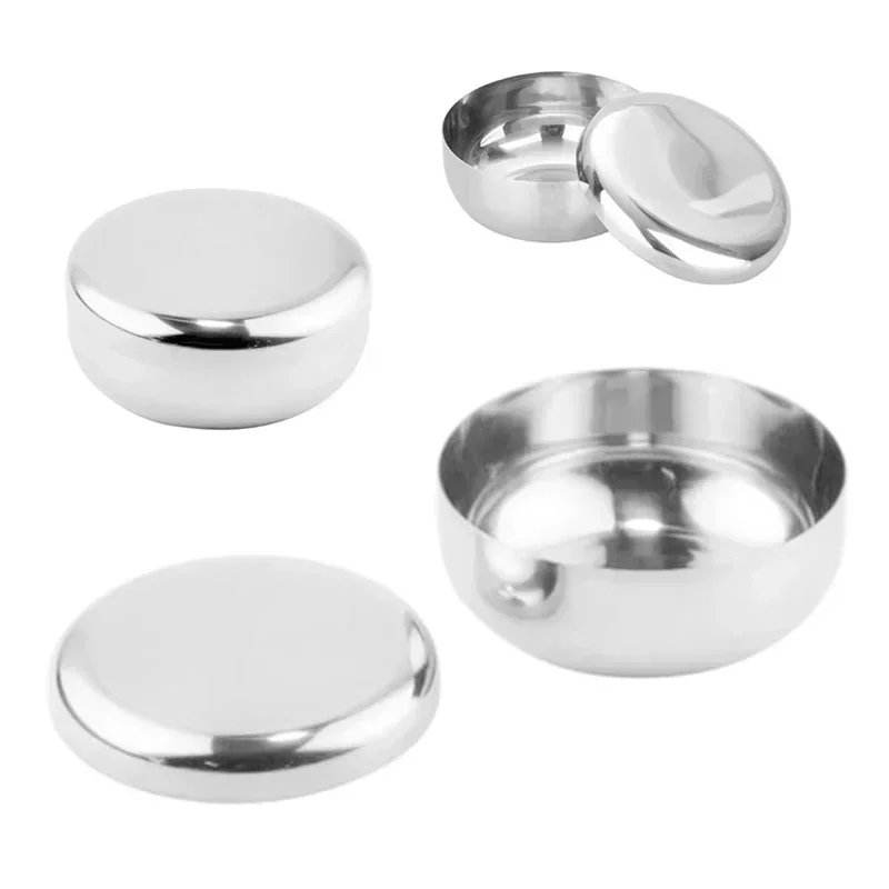 

8.5/10.5/12cm Korean Stainless-Steel Rice Bowl Traditional Bowl With Lid Dish Korea Warm Bowl Tableware Kitchen Accessory