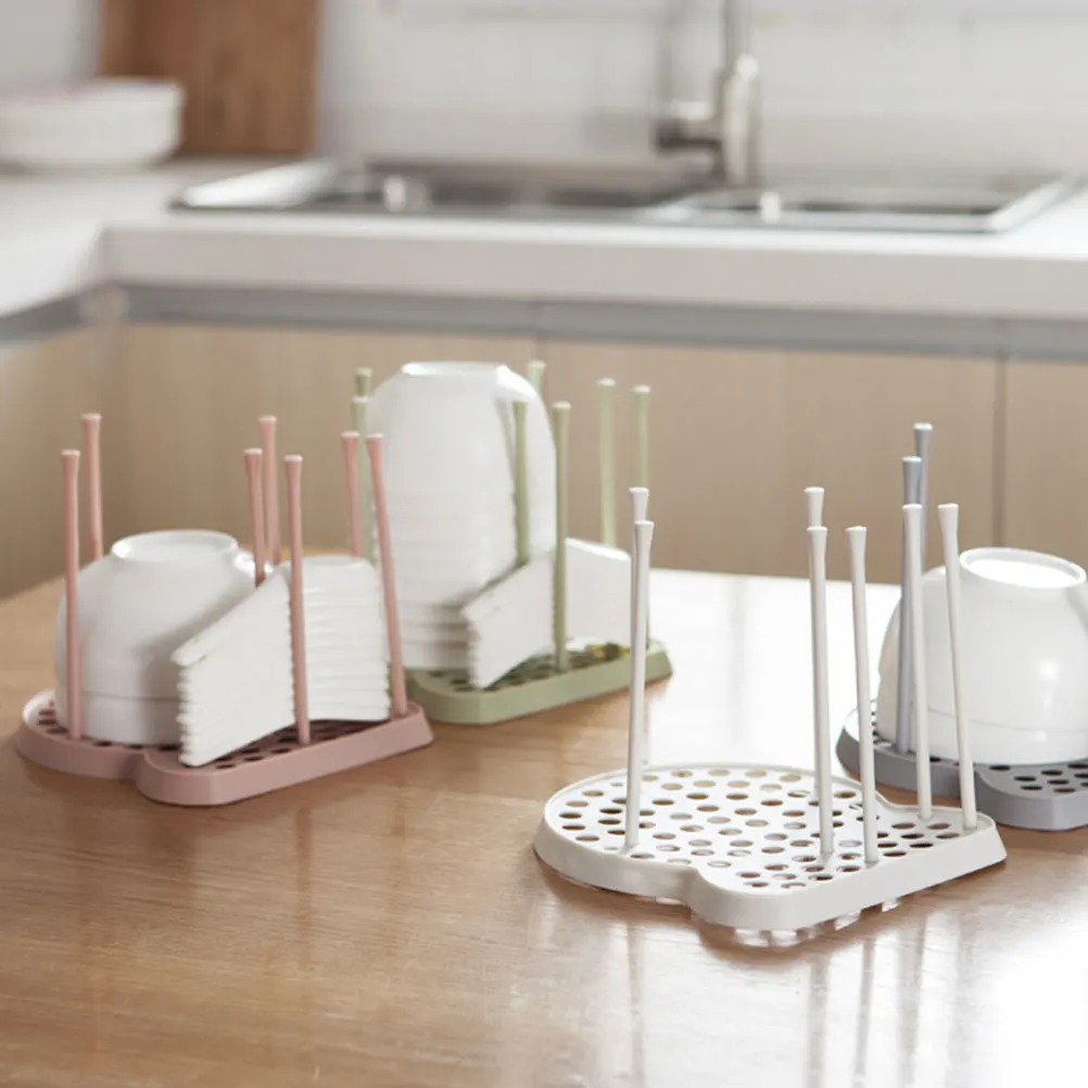 

2pcs Bowl Chopsticks Drainer Plate Dish Racks Storage Drying Rack Kitchen Utensils Holder Vertical Draining Healthier