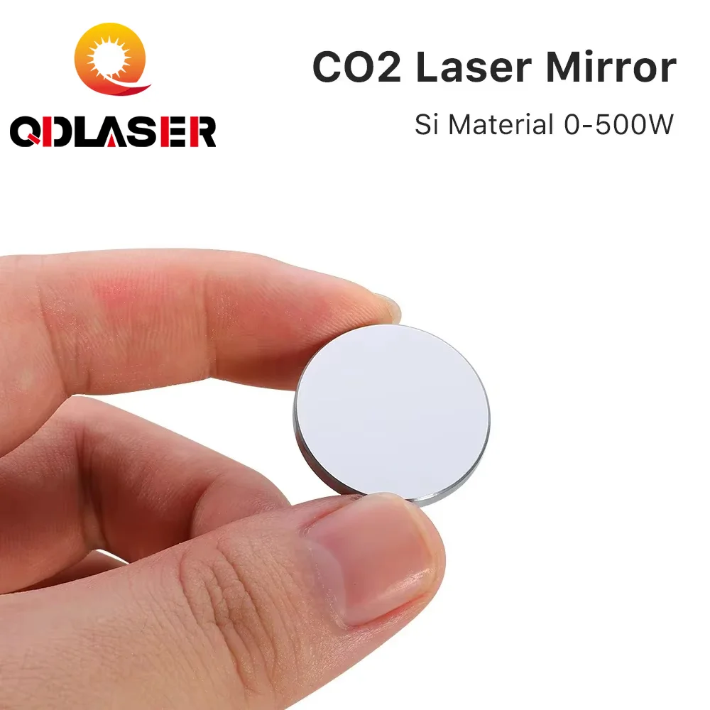 QDLASER CO2 Laser Mirror 3Pcs Mirror Dia.15 19.05 20 25 30 38.1mm Thickness 3mm for CO2 Laser Cutting Engraving Machine