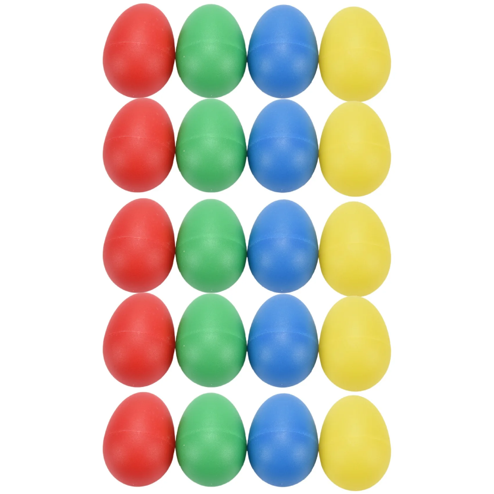 

20Pcs Shaker Eggs Plastic Musical Egg Shaker with 4 Colors Kids Maracas Egg Percussion Toys