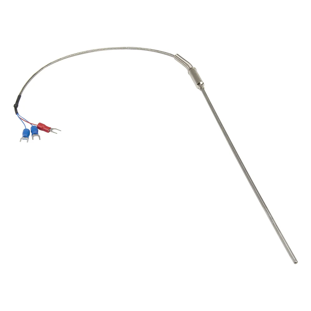 FTARP08 PT100 type 0.25m metal braided cable 200mm 316L stainless steel flexible probe sheathed RTD temperature sensor