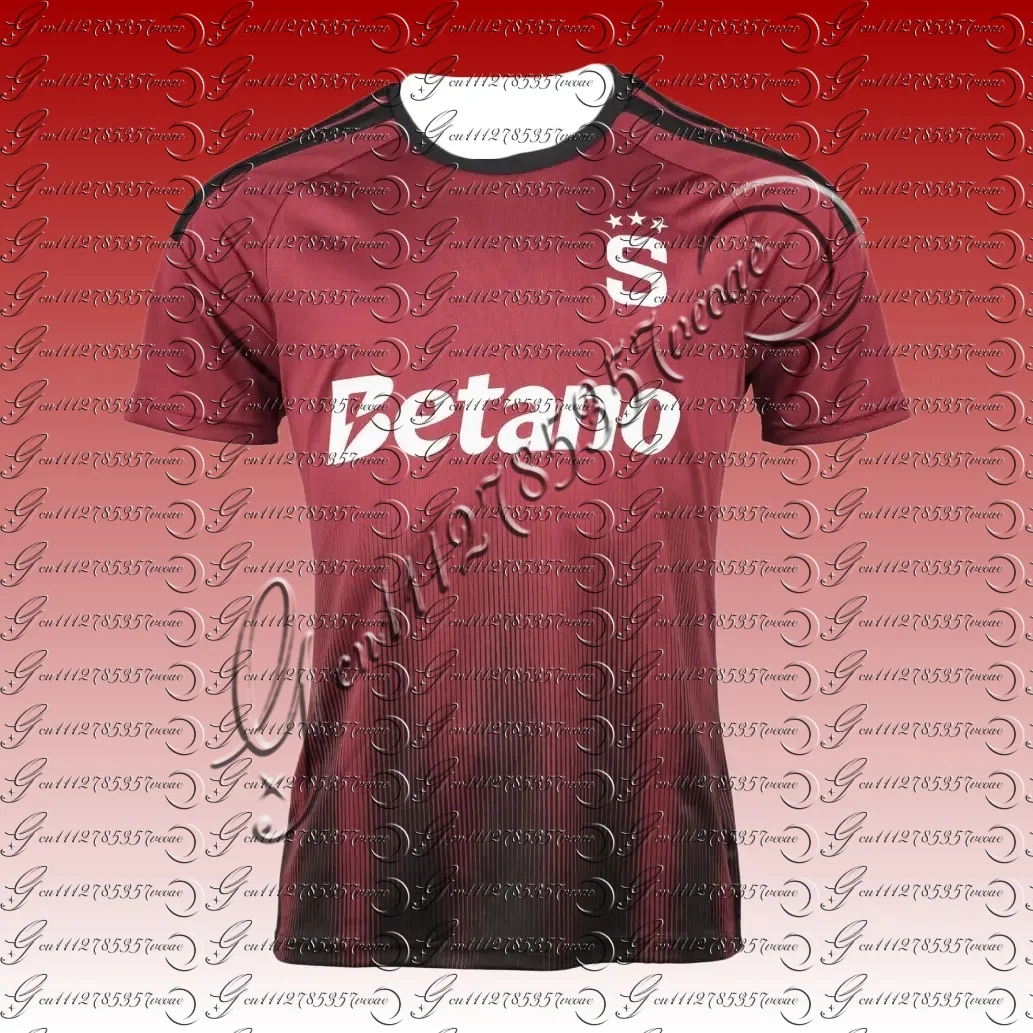 New Sparta Prague Home Soccer Jersey Customized Fan Designs Quick Drying Comfortable T-shirt for Casual Wear Ideal Family Parent
