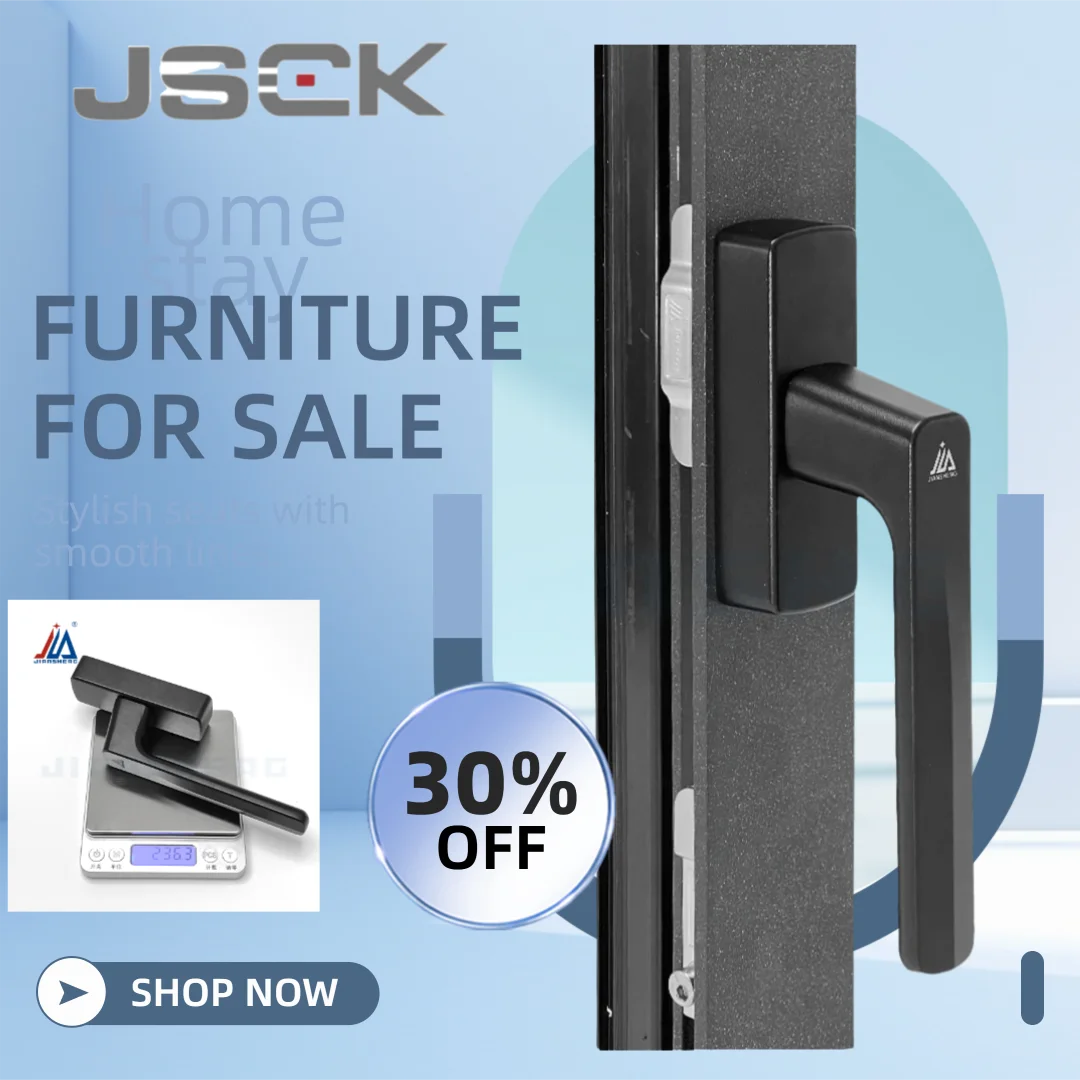 

High Quality Casement Aluminum Window Handles Simple Shape Dual Plane Window Hardware for Home Improvement