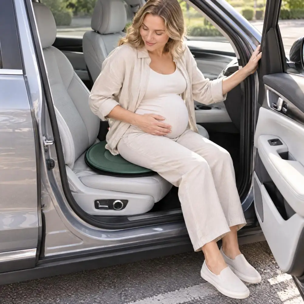 Swivel Seat Cushion for Car Breathable Mesh Vehicle Cushion 360 Degree Rotating Car Seat Cushion Breathable Mesh for Elderly